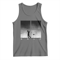 Gift For Sports Lover Tank Top Retro Golf Silhouette Art - Wonder Print Shop