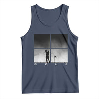 Gift For Sports Lover Tank Top Retro Golf Silhouette Art - Wonder Print Shop