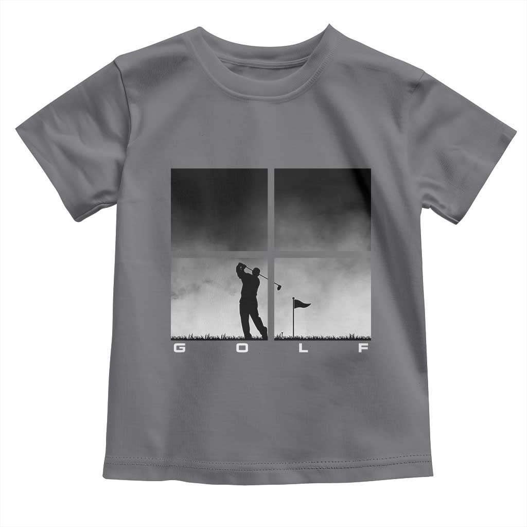 Gift For Sports Lover Toddler T Shirt Retro Golf Silhouette Art - Wonder Print Shop