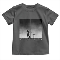 Gift For Sports Lover Toddler T Shirt Retro Golf Silhouette Art - Wonder Print Shop
