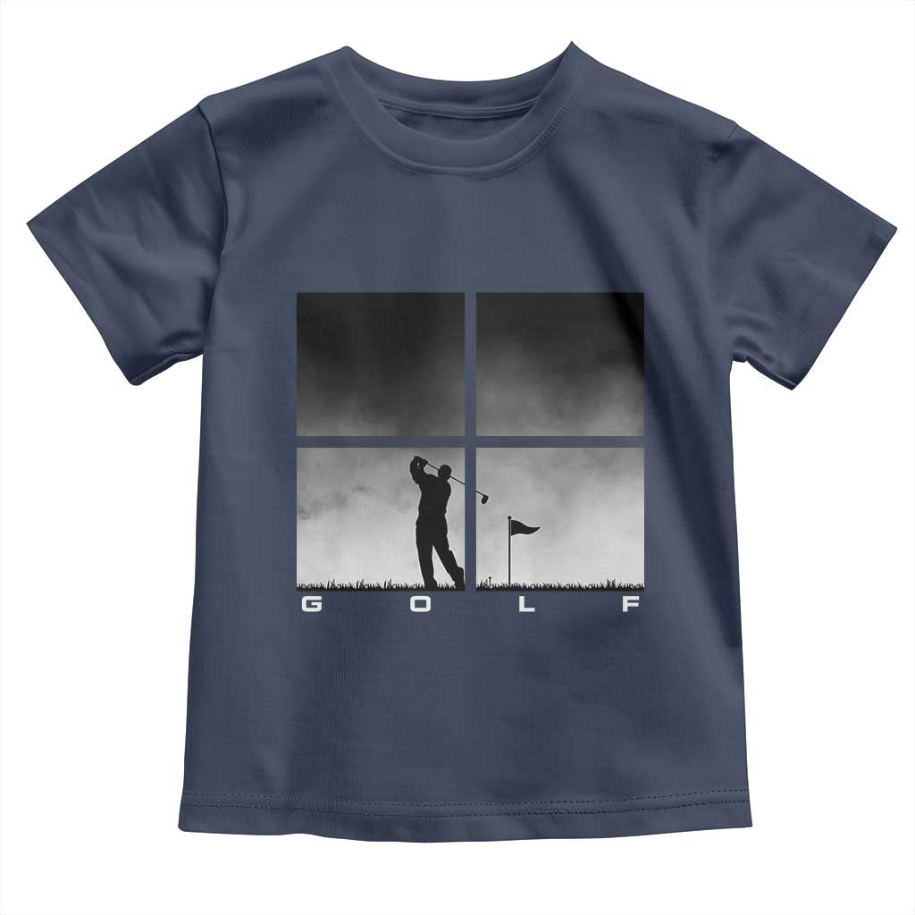 Gift For Sports Lover Toddler T Shirt Retro Golf Silhouette Art - Wonder Print Shop