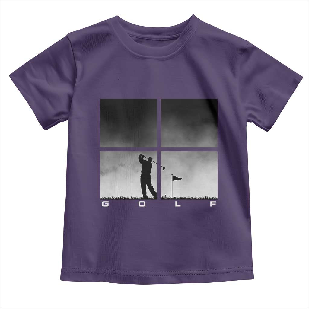 Gift For Sports Lover Toddler T Shirt Retro Golf Silhouette Art - Wonder Print Shop