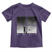 Gift For Sports Lover Toddler T Shirt Retro Golf Silhouette Art - Wonder Print Shop