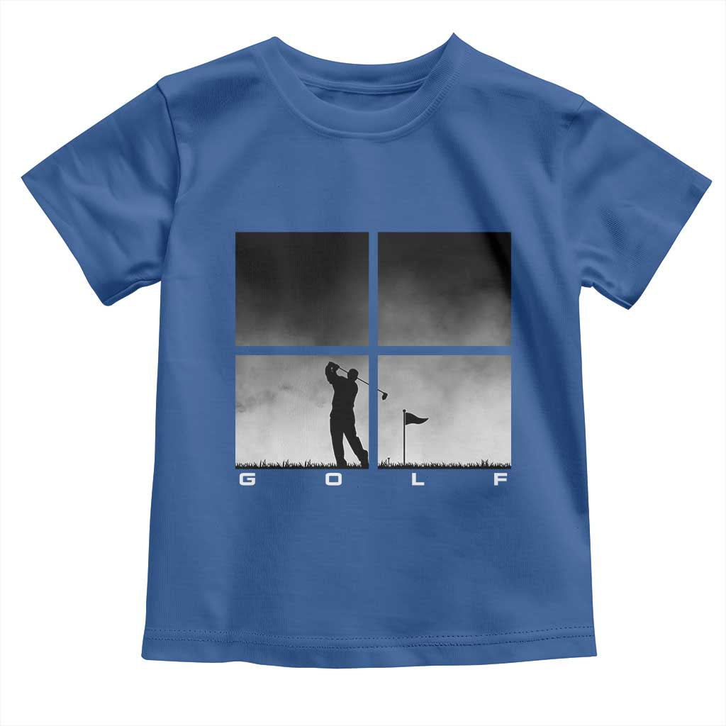 Gift For Sports Lover Toddler T Shirt Retro Golf Silhouette Art - Wonder Print Shop
