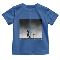 Gift For Sports Lover Toddler T Shirt Retro Golf Silhouette Art - Wonder Print Shop