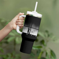 Gift For Sports Lover Tumbler With Handle Retro Golf Silhouette Art - Wonder Print Shop