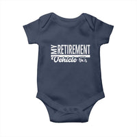 My Retirement Vehicle Golf Cart Baby Onesie Funny Retired Plan - Wonder Print Shop