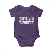 My Retirement Vehicle Golf Cart Baby Onesie Funny Retired Plan - Wonder Print Shop