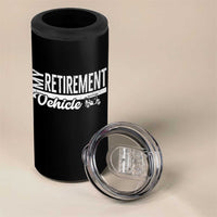 My Retirement Vehicle Golf Cart 4 in 1 Can Cooler Tumbler Funny Retired Plan - Wonder Print Shop