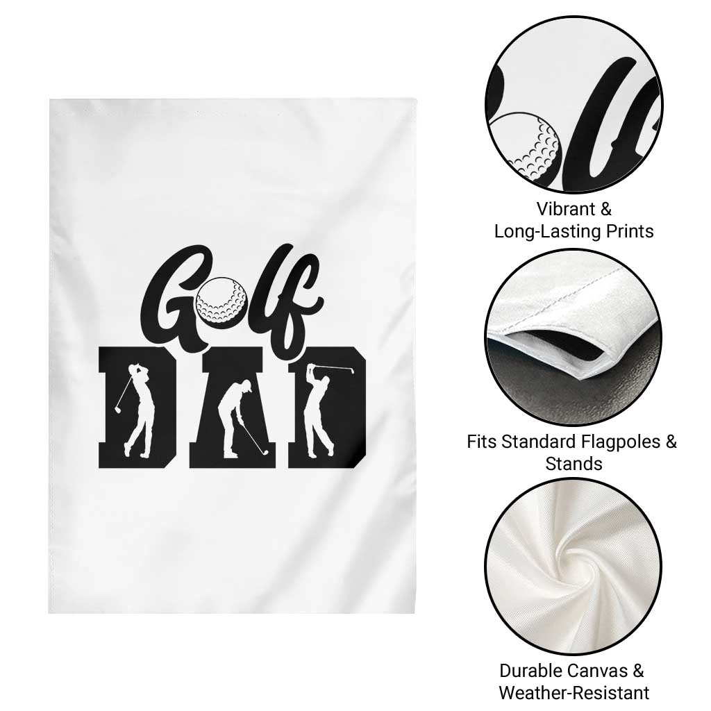 Golf Dad Garden Flag Gift For Sport Lover - Wonder Print Shop