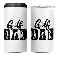 Golf Dad 4 in 1 Can Cooler Tumbler Gift For Sport Lover - Wonder Print Shop