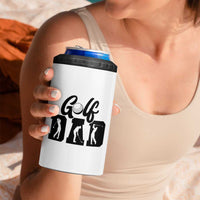 Golf Dad 4 in 1 Can Cooler Tumbler Gift For Sport Lover - Wonder Print Shop