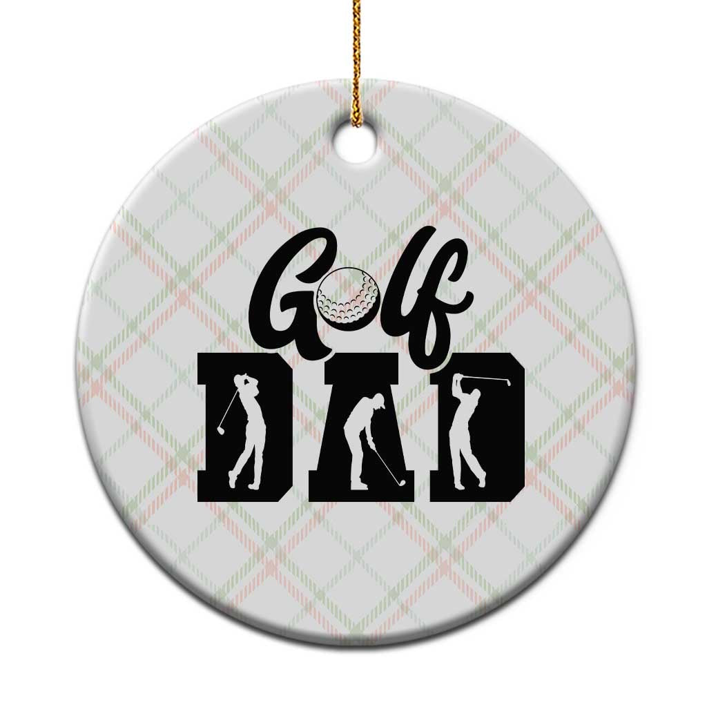 Golf Dad Ceramic Ornament Gift For Sport Lover - Wonder Print Shop