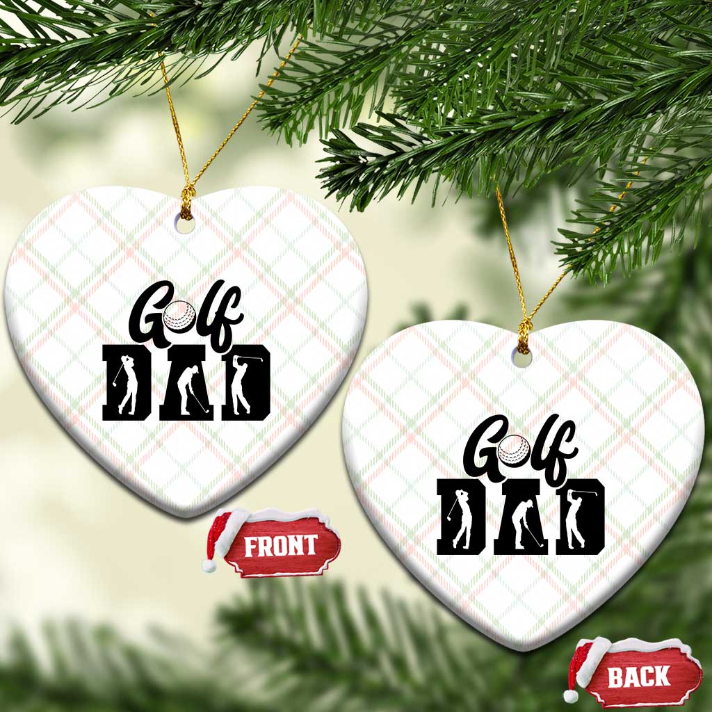 Golf Dad Ceramic Ornament Gift For Sport Lover - Wonder Print Shop