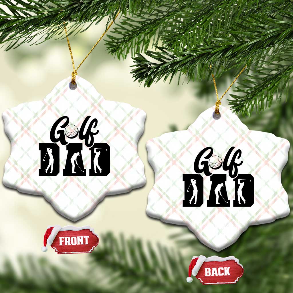 Golf Dad Ceramic Ornament Gift For Sport Lover - Wonder Print Shop