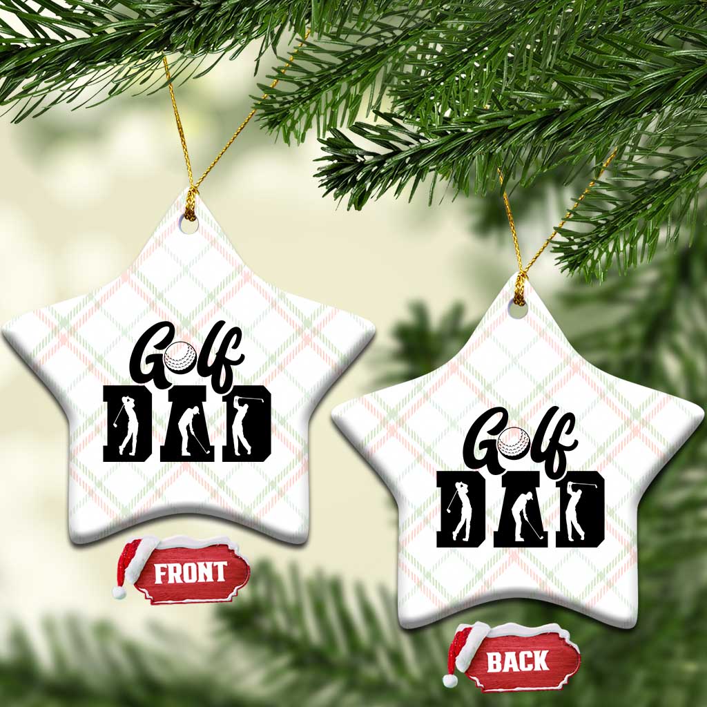 Golf Dad Ceramic Ornament Gift For Sport Lover - Wonder Print Shop
