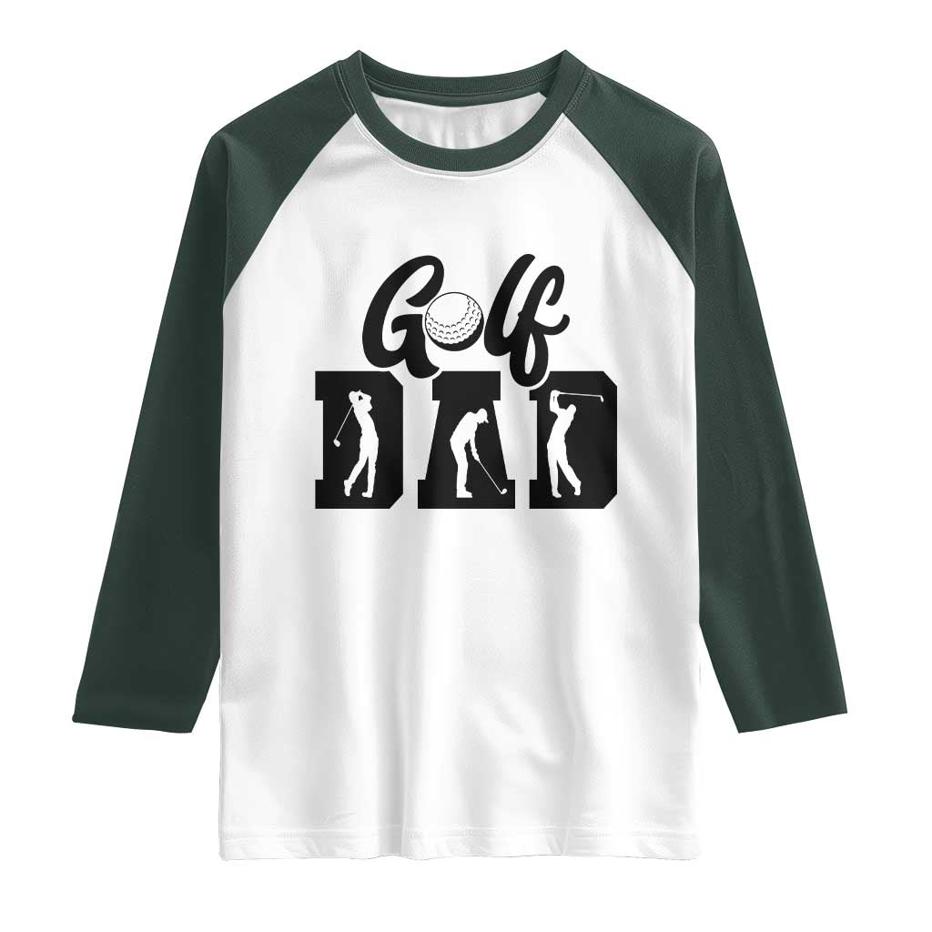 Golf Dad Raglan Shirt Gift For Sport Lover - Wonder Print Shop