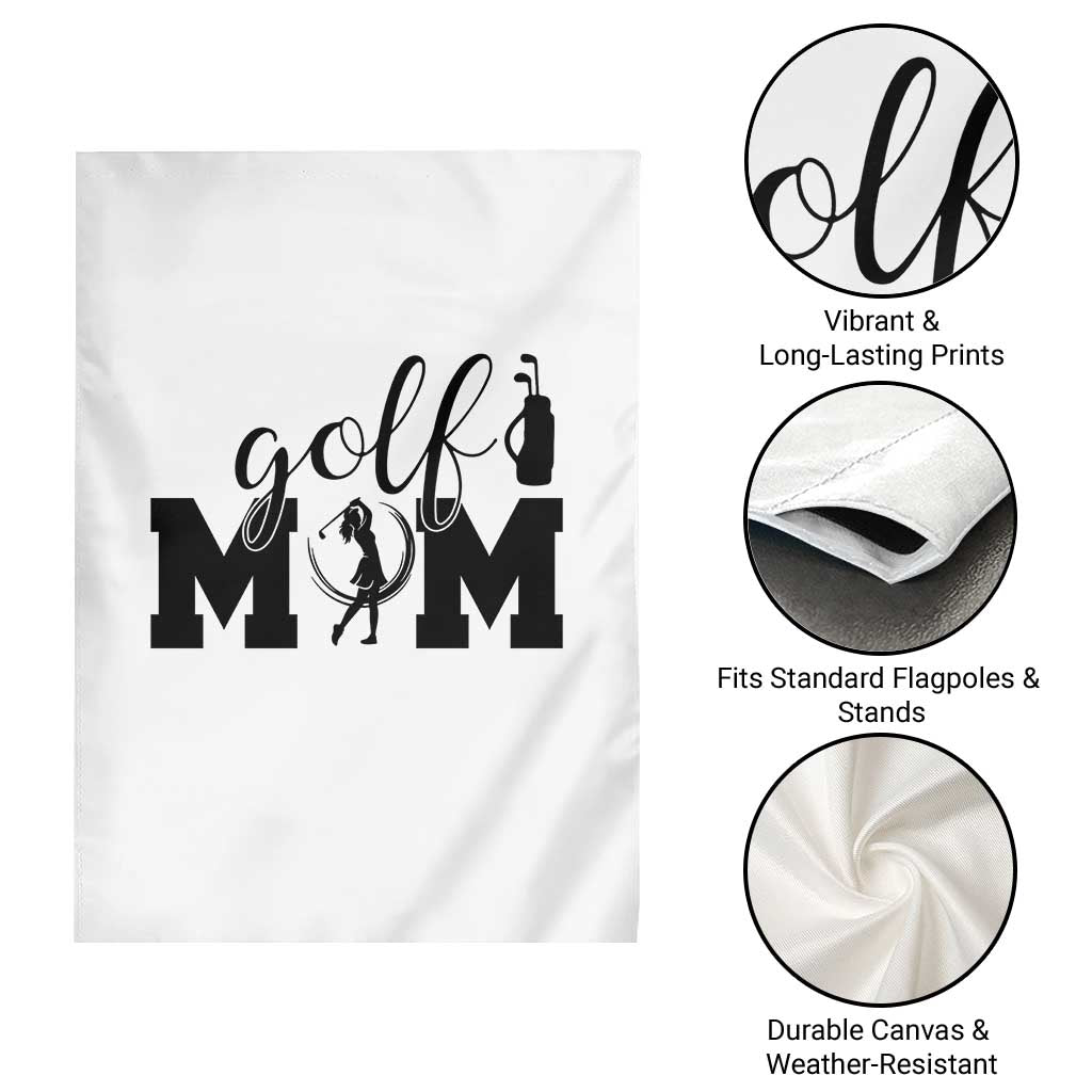 Proud Golf Mom Lifestyle Garden Flag Sports Gift Idea - Wonder Print Shop