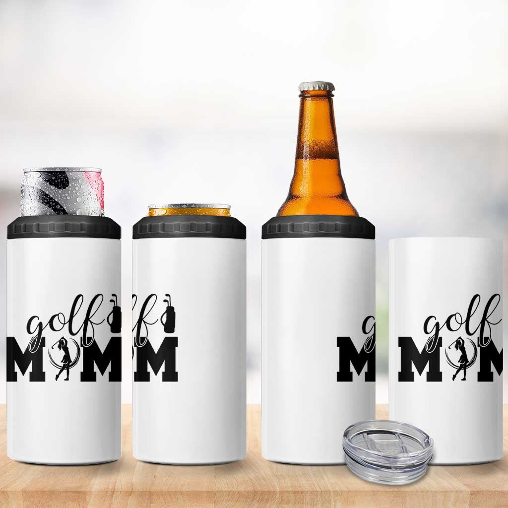 Proud Golf Mom Lifestyle 4 in 1 Can Cooler Tumbler Sports Gift Idea - Wonder Print Shop