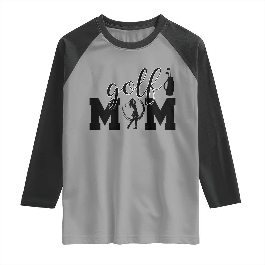 Proud Golf Mom Lifestyle Raglan Shirt Sports Gift Idea - Wonder Print Shop