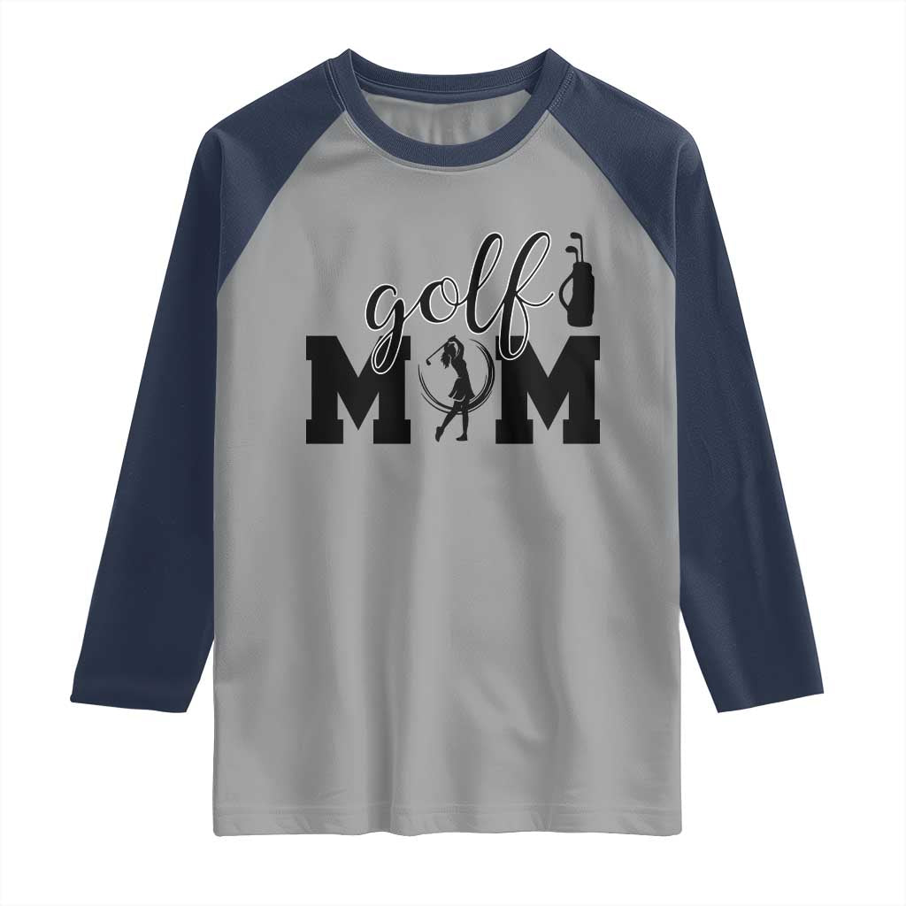 Proud Golf Mom Lifestyle Raglan Shirt Sports Gift Idea - Wonder Print Shop