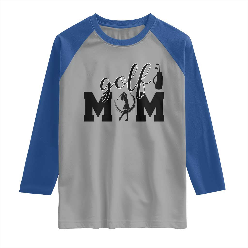 Proud Golf Mom Lifestyle Raglan Shirt Sports Gift Idea - Wonder Print Shop
