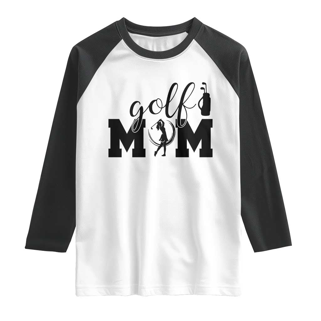 Proud Golf Mom Lifestyle Raglan Shirt Sports Gift Idea - Wonder Print Shop