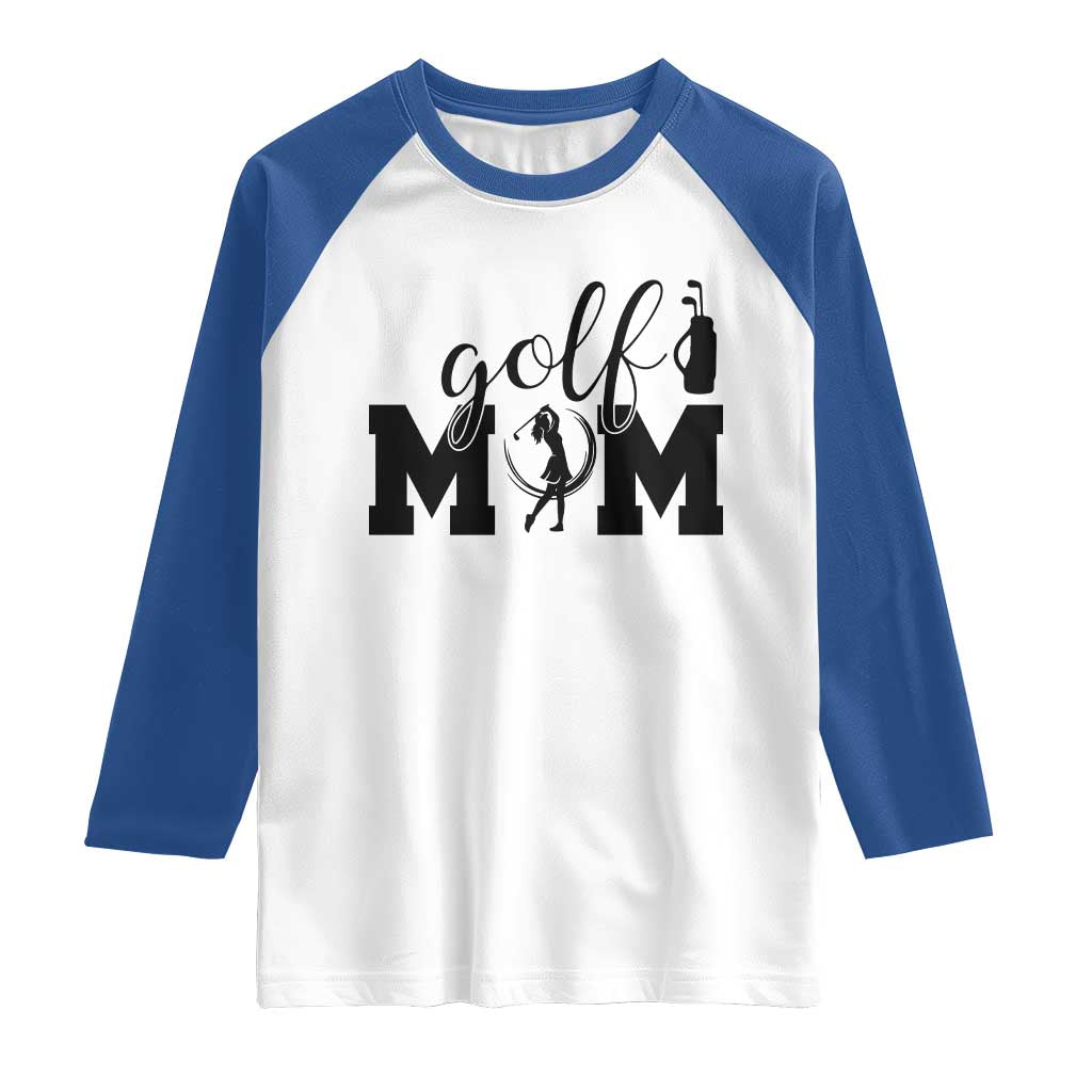 Proud Golf Mom Lifestyle Raglan Shirt Sports Gift Idea - Wonder Print Shop