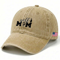 Proud Golf Mom Lifestyle Washed Cotton Baseball Cap Sports Gift Idea