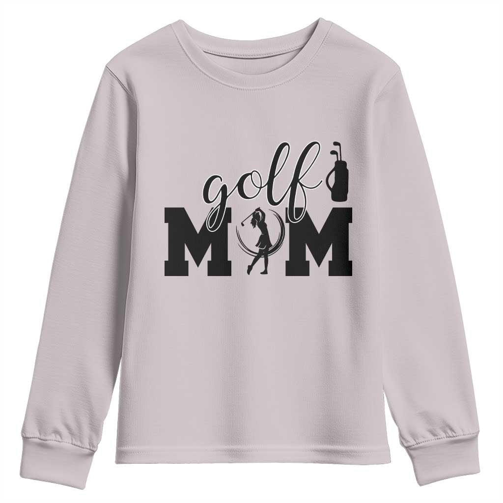 Proud Golf Mom Lifestyle Youth Sweatshirt Sports Gift Idea - Wonder Print Shop