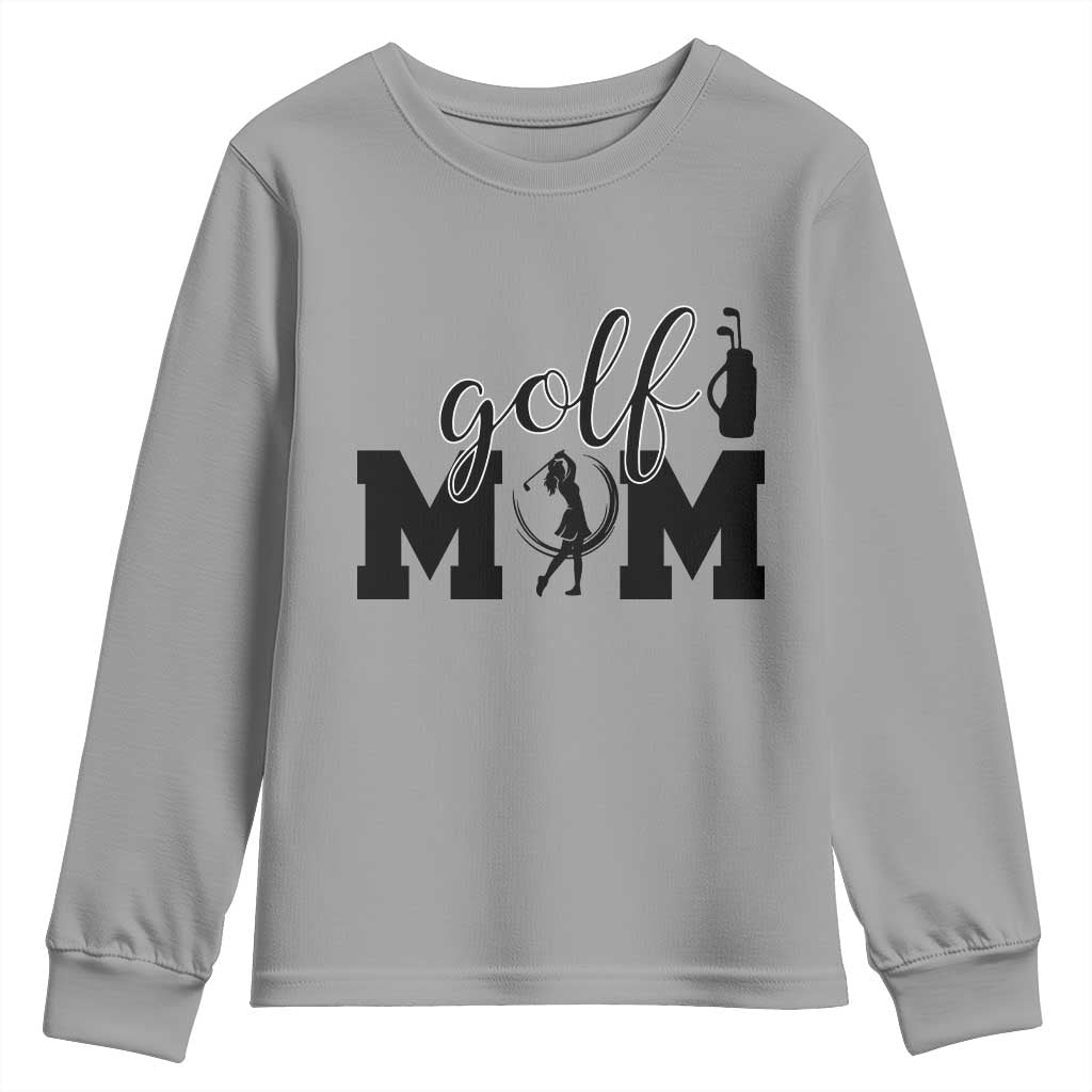 Proud Golf Mom Lifestyle Youth Sweatshirt Sports Gift Idea - Wonder Print Shop