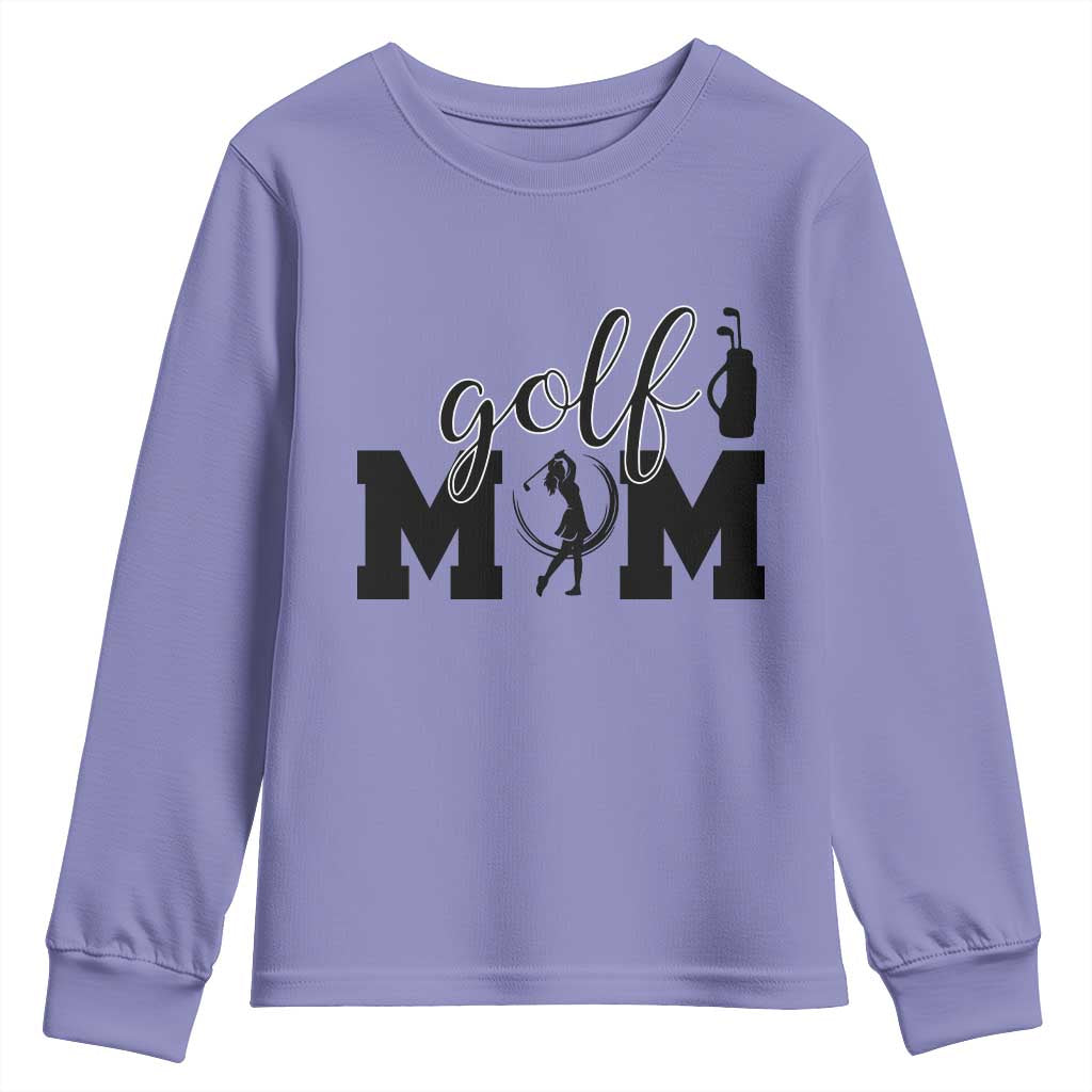 Proud Golf Mom Lifestyle Youth Sweatshirt Sports Gift Idea - Wonder Print Shop