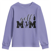 Proud Golf Mom Lifestyle Youth Sweatshirt Sports Gift Idea - Wonder Print Shop