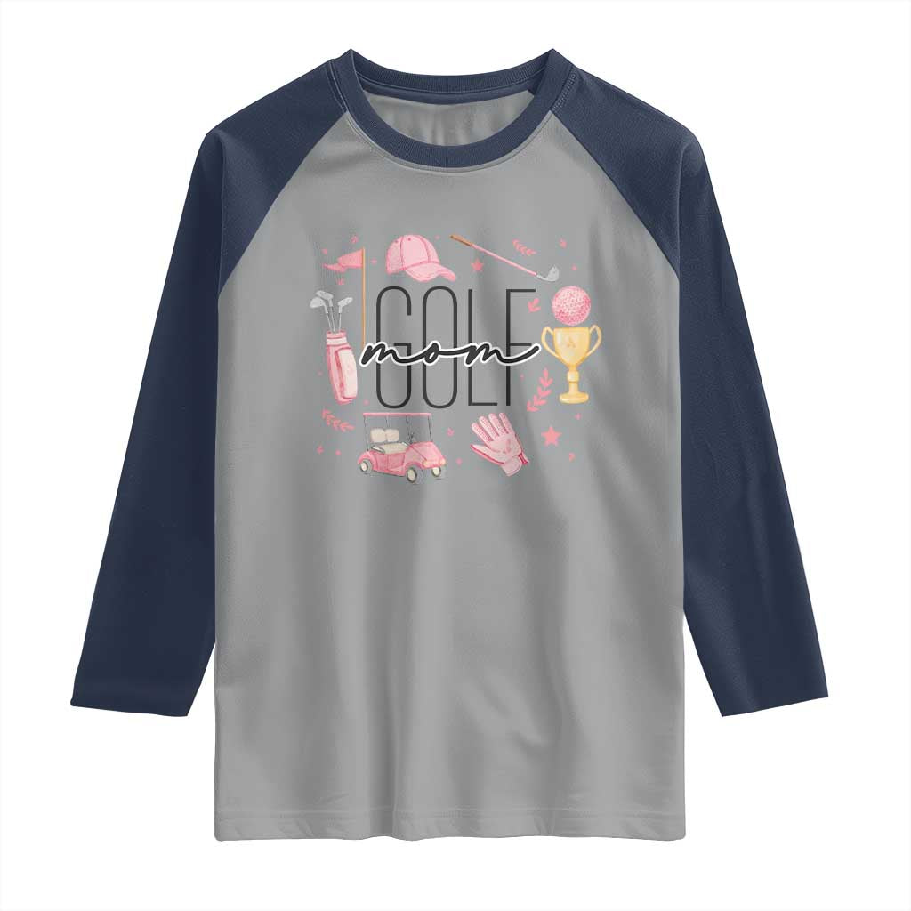 Golf Mom Life Proud Raglan Shirt Sports Lover Gift - Wonder Print Shop