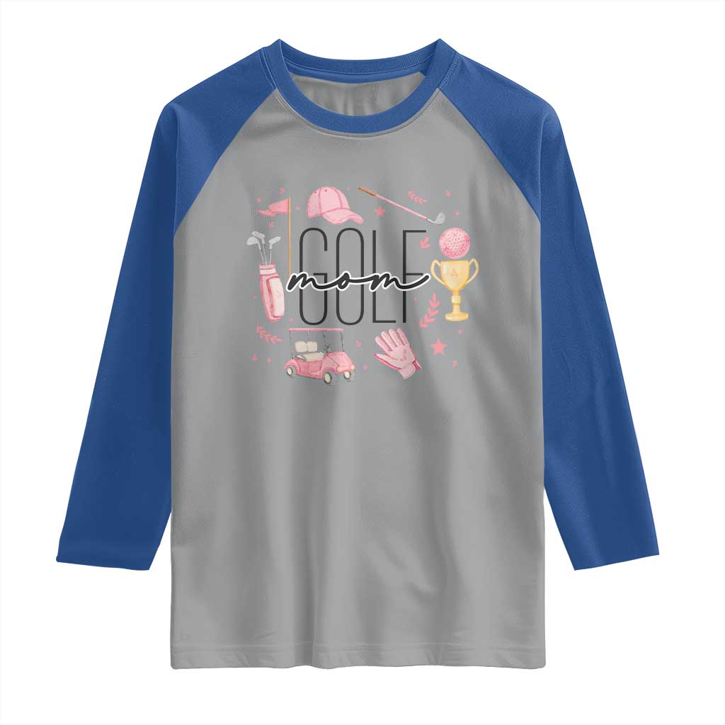 Golf Mom Life Proud Raglan Shirt Sports Lover Gift - Wonder Print Shop