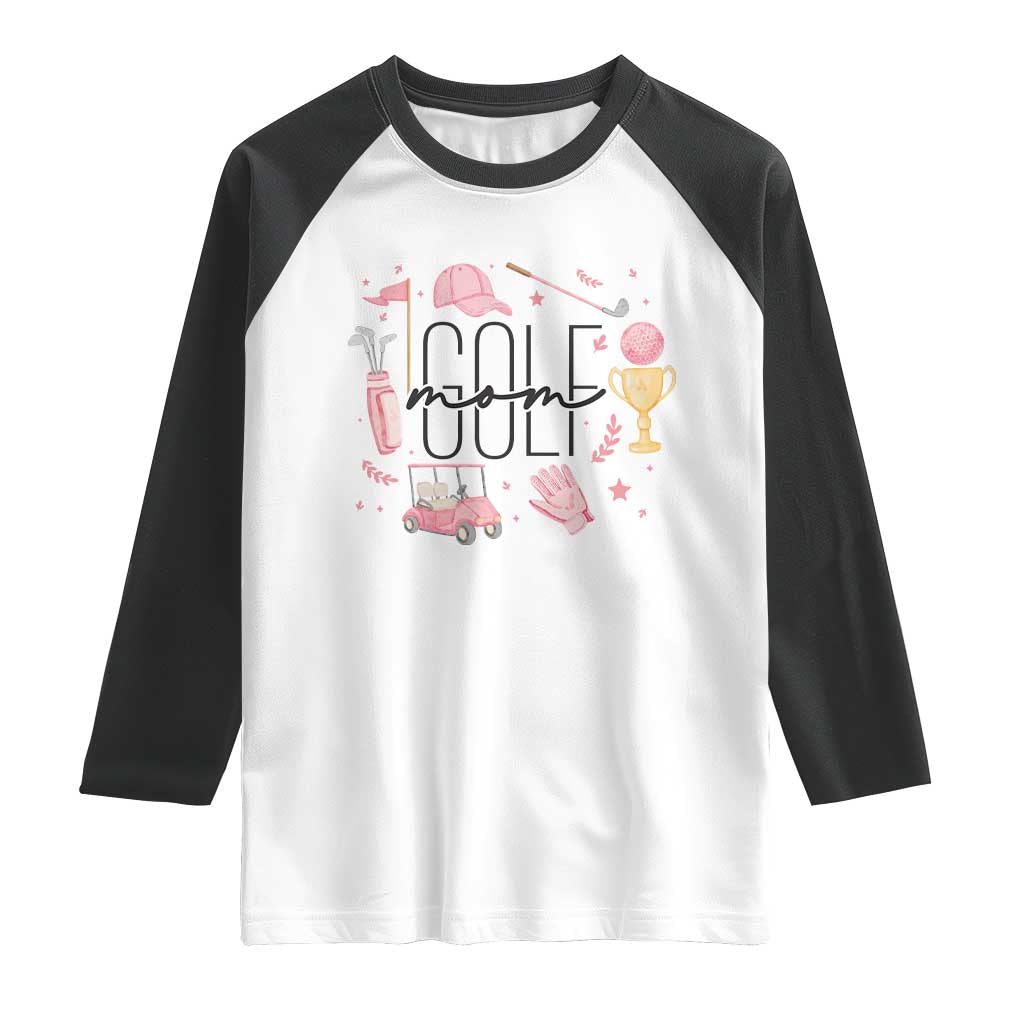 Golf Mom Life Proud Raglan Shirt Sports Lover Gift - Wonder Print Shop
