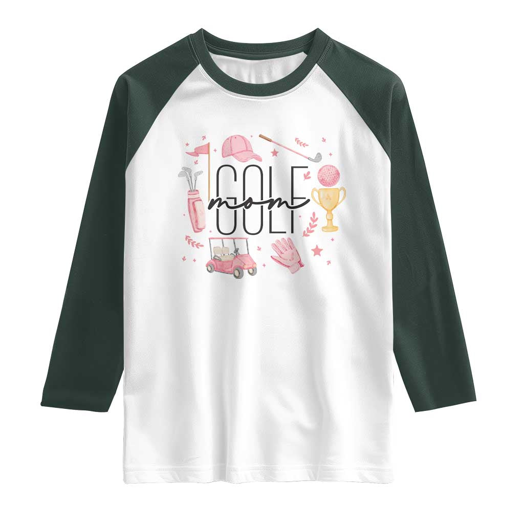 Golf Mom Life Proud Raglan Shirt Sports Lover Gift - Wonder Print Shop