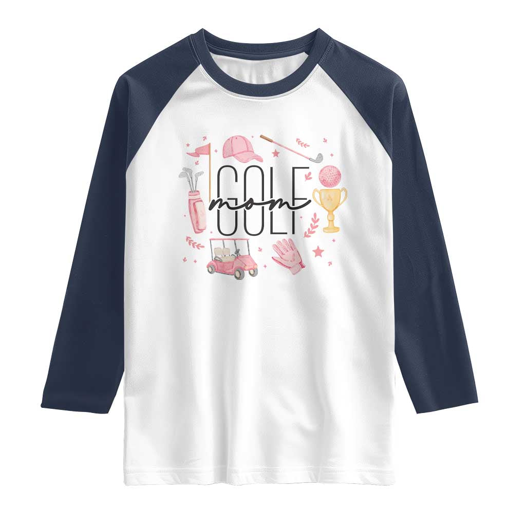 Golf Mom Life Proud Raglan Shirt Sports Lover Gift - Wonder Print Shop