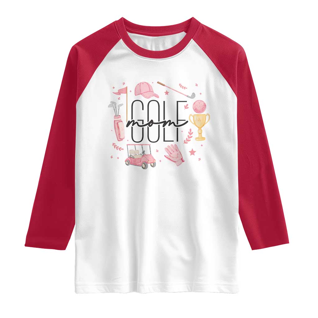 Golf Mom Life Proud Raglan Shirt Sports Lover Gift - Wonder Print Shop