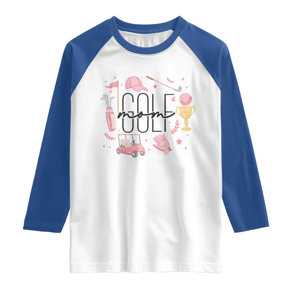 Golf Mom Life Proud Raglan Shirt Sports Lover Gift - Wonder Print Shop