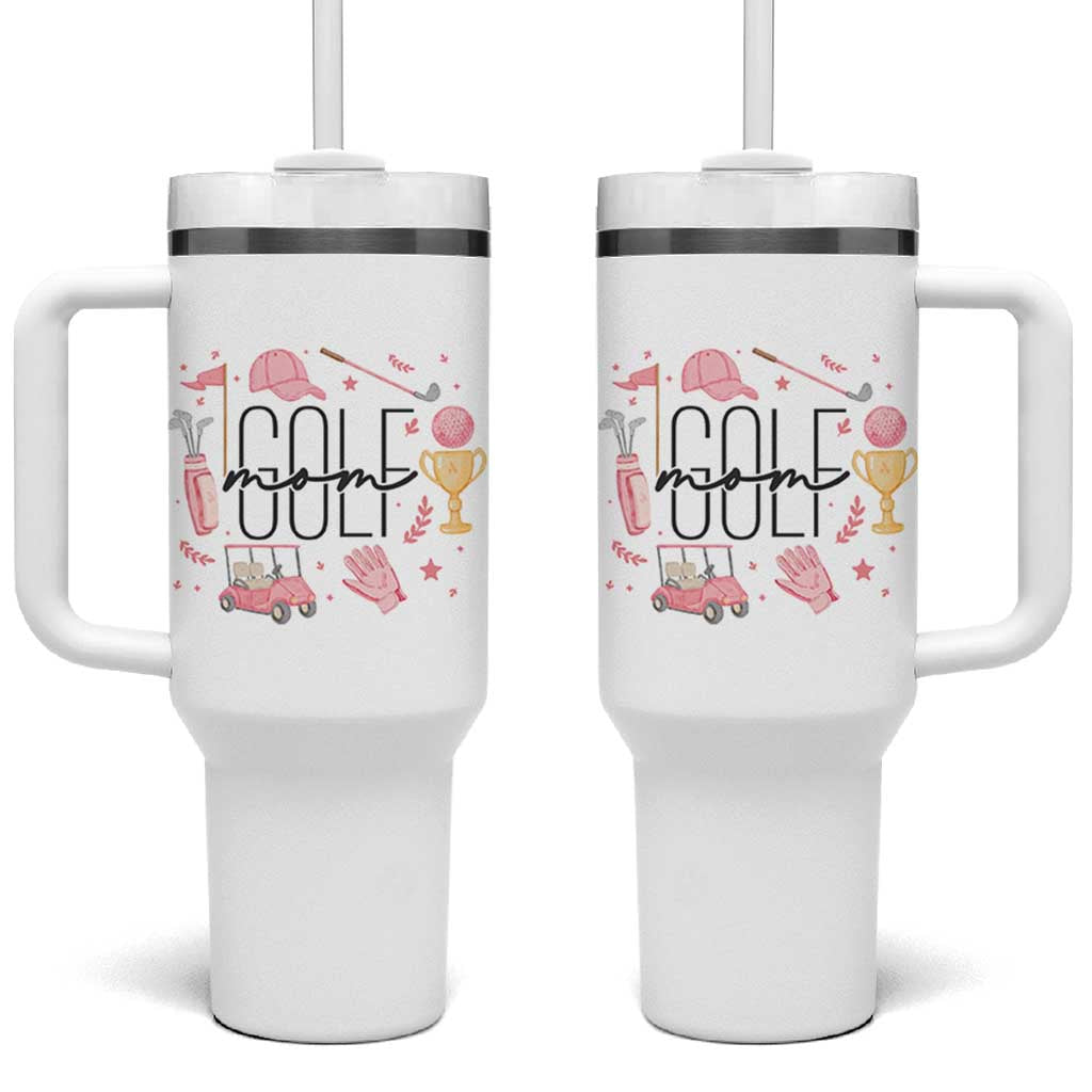 Golf Mom Life Proud Tumbler With Handle Sports Lover Gift - Wonder Print Shop