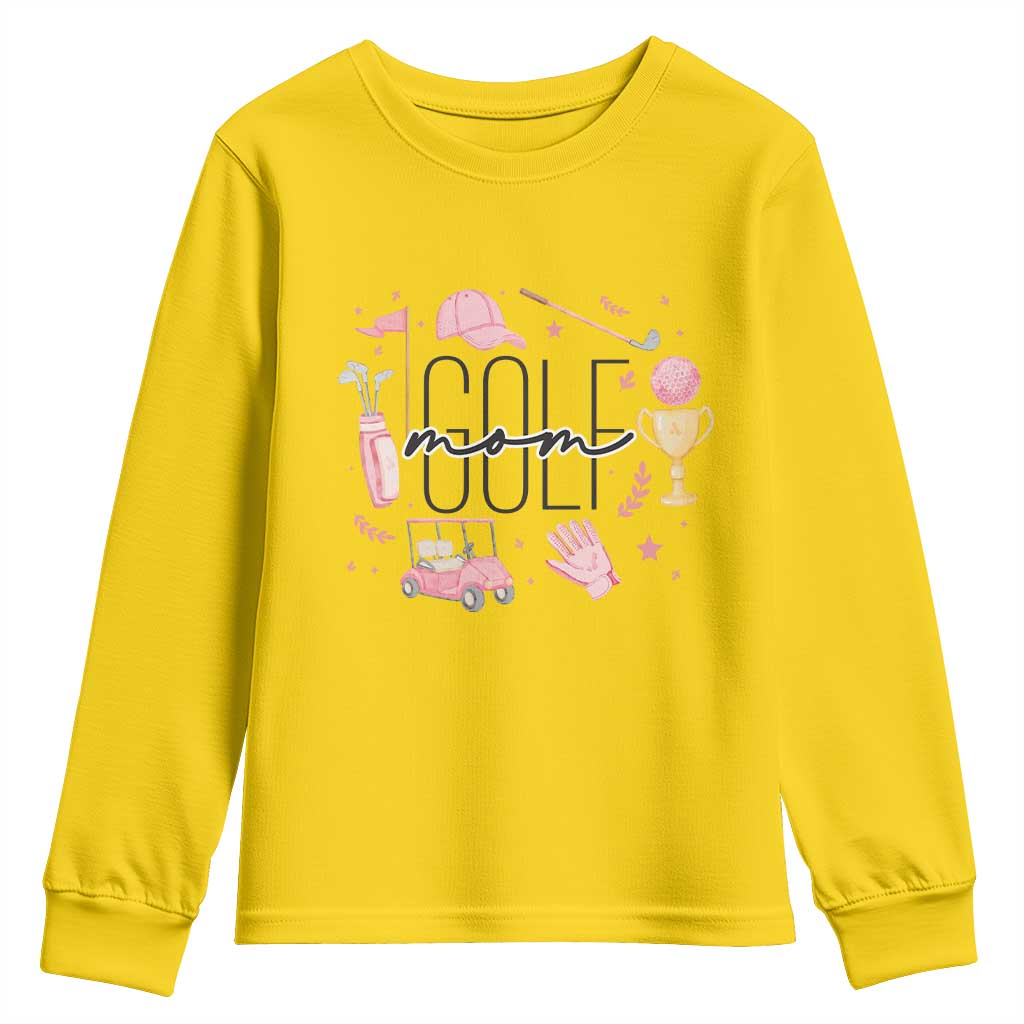 Golf Mom Life Proud Youth Sweatshirt Sports Lover Gift - Wonder Print Shop