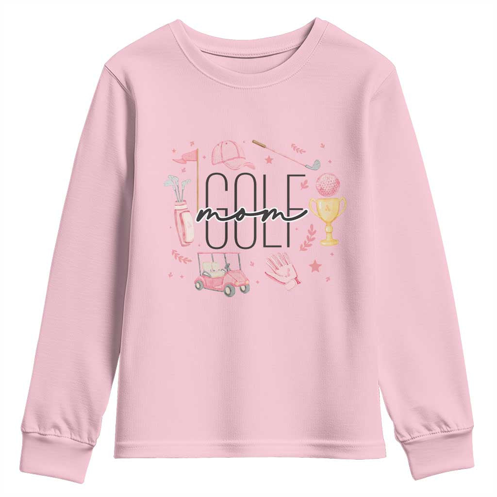 Golf Mom Life Proud Youth Sweatshirt Sports Lover Gift - Wonder Print Shop