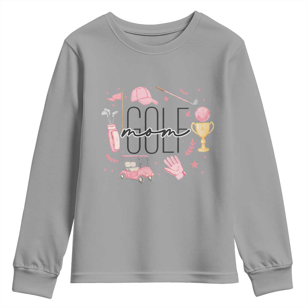 Golf Mom Life Proud Youth Sweatshirt Sports Lover Gift - Wonder Print Shop