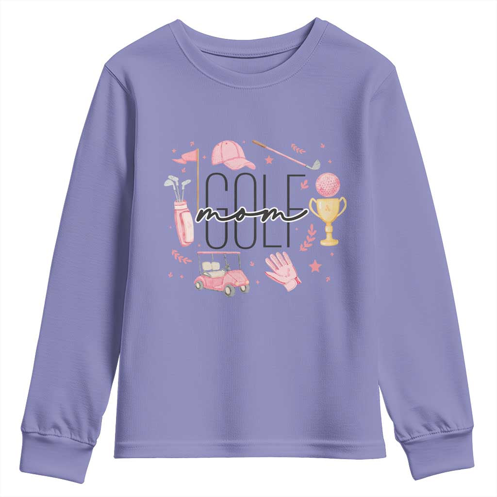 Golf Mom Life Proud Youth Sweatshirt Sports Lover Gift - Wonder Print Shop
