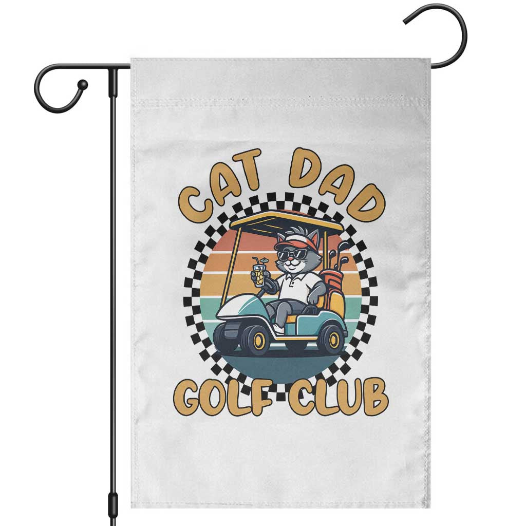 Cat Dad Golf Club Garden Flag Funny Sports Lover Gift - Wonder Print Shop