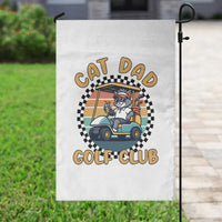 Cat Dad Golf Club Garden Flag Funny Sports Lover Gift - Wonder Print Shop