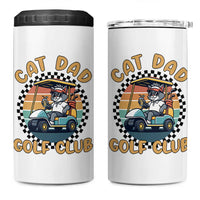 Cat Dad Golf Club 4 in 1 Can Cooler Tumbler Funny Sports Lover Gift - Wonder Print Shop