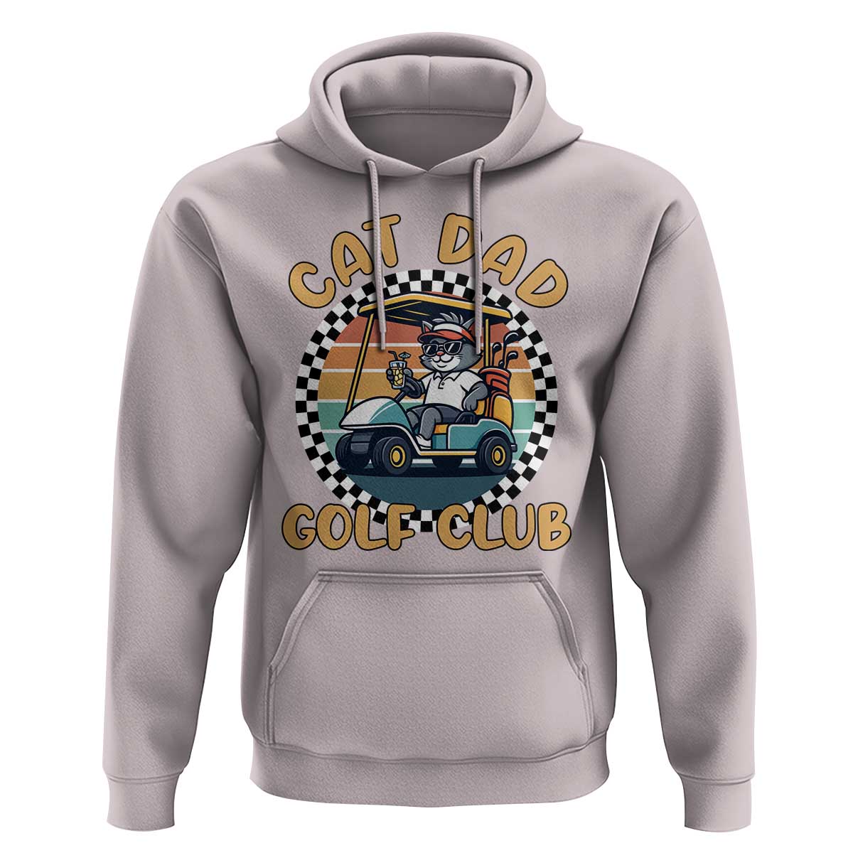 Cat Dad Golf Club Hoodie Funny Sports Lover Gift - Wonder Print Shop