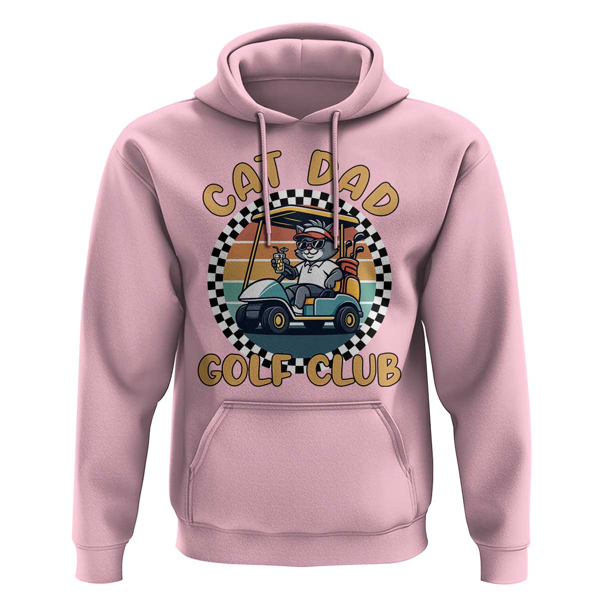 Cat Dad Golf Club Hoodie Funny Sports Lover Gift - Wonder Print Shop